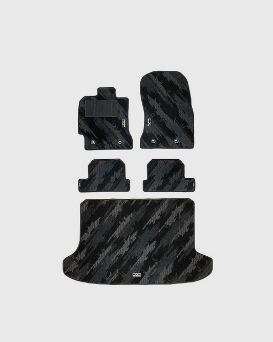 Tufted Series Monotone Oil Color Floor Mat Set (LHD)